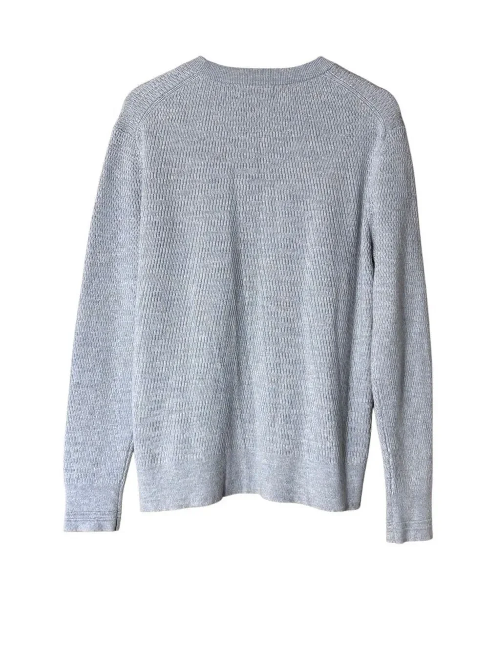 Banana Republic Merino Thermal-Knit crew neck pullover Sweater gray men’s large